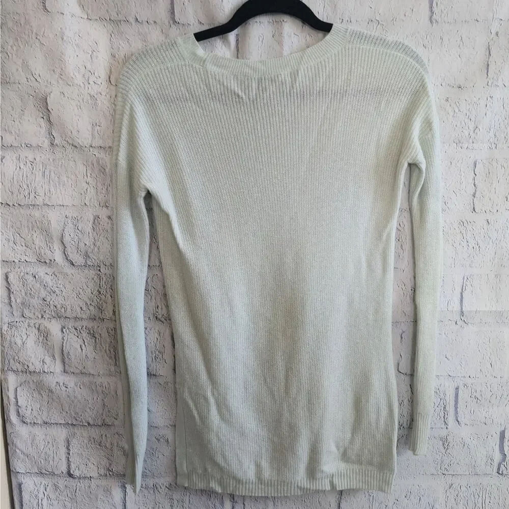 Madewell Mint Crewneck Lightweight Boho Sweater